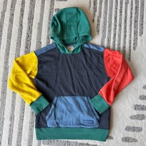 LL Bean Color-block Kids Hoodie